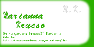 marianna krucso business card